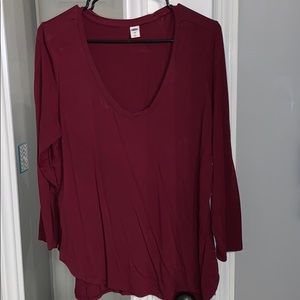 Old navy long sleeve v-neck tee